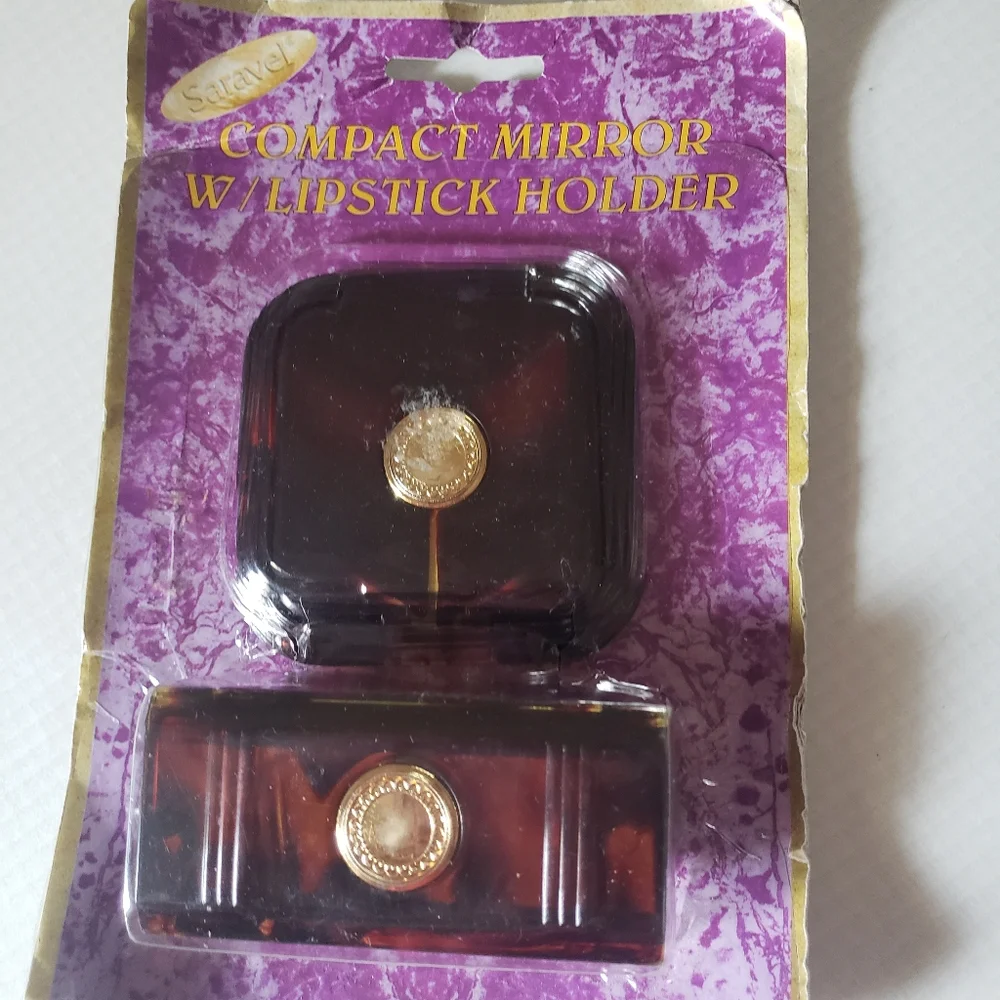 Just In: Brand New Chic Boutique Style Compact Mirror and Lipstick Holder